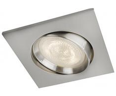 Philips Lighting Philips myLyving Galileo-Foco Empotrable de Techo, LED Integrado, Consume 4.5 W, luz Blanca cálida, Regulable, Gris
