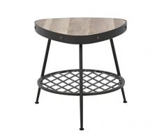 mauro ferretti Empire Mesa de café, Metal, marrón, 77.5 x 77.5 X 46 CM