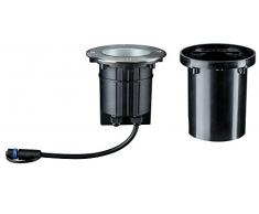 Paulmann 939.12 Lámpara de suelo para exterior Plata LED 6 W - Iluminación al aire libre (Lámpara de suelo para exterior, Plata, Metal, IP67, Fachada, JardÃn, III)
