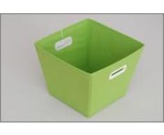Sukima Decor Cesta De Almacenaje, Tela, Verde, 29x29 cm