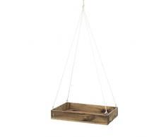 Decowood Handmade Envejecido Estante Colgante, Madera, Marrón, 49x30.5x9.8 cm