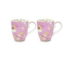 Pip Studio 51,002,223 - Vajilla (porcelana), color rosa