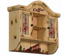 Carrick diseño Endless café armario de pared 48 x 40 cm), multicolor