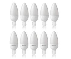 Megaman Bombilla LED De Vela Ãpalo 5.5W B15 2800K No Regulable, 10 Piezas, Blanco Cálido