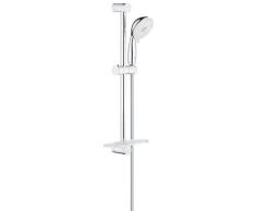 Grohe 26086001-Tempesta Rustic 100 26086001 Barra de Ducha (4 Tipos de Chorro), Color Cromo, Chrom, Talla Ãºnica