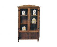 casarreda Times Vitrina con 2 Puertas, 58 x 18 x 97 cm, Multicolor, Talla única,