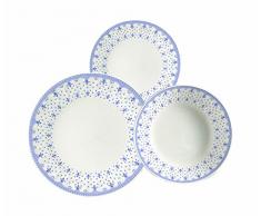 Corona Elisa Vajilla, Porcelana, Blanco, 23x29x30 cm, 18 Unidades