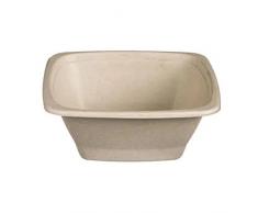 Tessera Bio Products QSB1000 - Ensaladera cuadrada de caÃ±a de azÃºcar, color beige, capacidad de 1000 ml, 75 unidades
