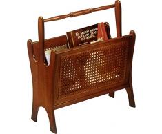 G2 Revistero Rejilla, DM, Nogal, 45.00x42.00x24.00 cm