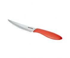 Tescoma Presto Cuchillo Chuletero, Acero Inoxidable, Rojo, 29.5x12x3 cm, 6 Unidades