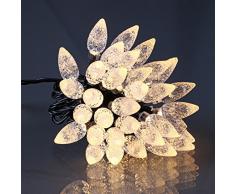E = m6 5eex565ww guirnalda manzana de Pin con 60 bombillas LED plástico/PVC blanco