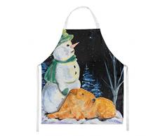 Carolines Treasures SS8555APRON Snowman con Lakeland Terrier Delantal, grande, multicolor