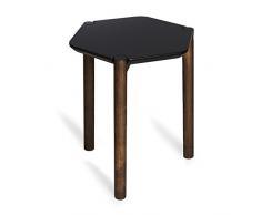 Umbra Lexy Mesa Auxiliar, Madera, Negro/Madera de Nogal