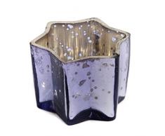 InsideretailÂ âÂ Wedding Tealight Holders, Cristal, Lilac, 7Â x 7Â x 7Â cm, 48Â Unidades de Medida