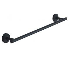 Gedy Eros Toallero Barra, Acero Inoxidable, Negro, Mediano