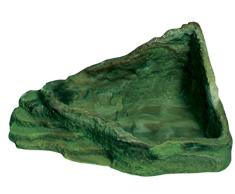 Namiba Terra 5820Â Esquina terraza Agua Lavabo con Externo Niveles y Elevado Alivio de Esquina 25Â x 20Â x 12Â cm, Color Verde