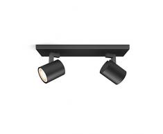 Philips Hue Hue White Ambiance Barra de Dos focos GU10, 11 W, Negro 2 puntos de luz