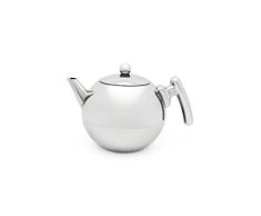 Bredemeijer Tetera Bella Ronde, Acero Inoxidable, Fondo Plano, 1.2 l, 1.2 litros, Plateado