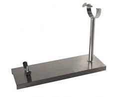 DRW Jamonero de Metal de Acero Inoxidable 49.5 x 16.5 x 34 cm