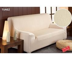 Martina Home - Funda Elástica para Sofá de 3 plazas, modelo TUNEZ, Color NARANJA, Medida desde 180 a 240 cm
