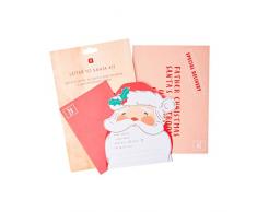 Talking Tables Kit de cartas navideñas a Papá Noel niños | Papel y sobres para enviar al Polo Norte con respuesta | Actividades navideñas divertidas, regalo creativo