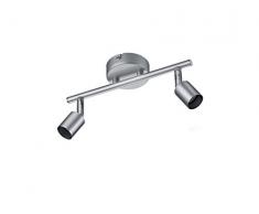 Reality Paris Barra Foco 2 Luces GU10, TitÃ¡n, 8 x 25 x 13,5 cm