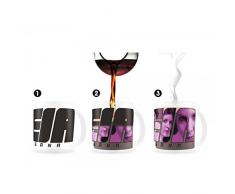 SD toys Star Wars Taza Térmica Leia, Cerámica, Negro, 8 cm