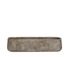 MICA Decorations Kyan Maceta, Cemento, Beige, 48Â x 12Â x 11Â cm, 4Â Unidades de Medida