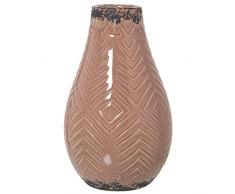 Jarron de sobremesa de Ceramica en Rosa 16x26cm