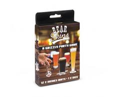 Thumbsupï¼UK HT-BEARMAT - Juego de alfombrillas y vasos de oso, cartÃ³n, color marrÃ³n