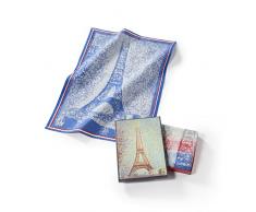 Musearta TT-GS-ET-10-V424193 - Juego de 3 Toallas de Cocina (algodón, 50 x 70 cm), diseño de Torre Eiffel del Artista Georges Seurat