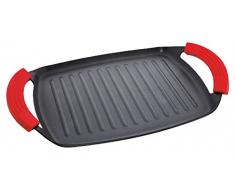 Jata Hogar Bandeja Grill con Cuerpo, Aluminio Forjado, Negro, 28 cm