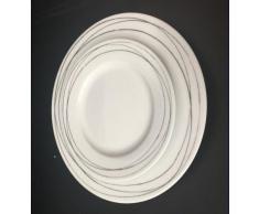 Oroley - Syros Vajilla Completa Moderna de 19 Piezas de Porcelana