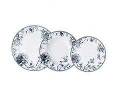 Brunchfield, Porcelana, Blanco, Vajilla 18 pcs