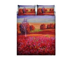 Sogni dAutore Sogni D Autore Set de Ropa de Cama (Hoja Plana 255x300cm + 2 Fundas Cojin 52x82cm con Solapa Interna), SD21, 100Â % AlgodÃ³n, Doble