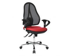 Topstar OP290U G21 Open Point SY - Silla giratoria, Color Rojo