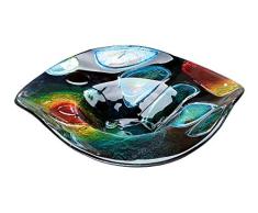 GILDE GLAS art Cuenco â Mesa â Cuenco de cristal â DecoraciÃ³n SalÃ³n D 45 cm