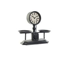 Reloj de Mesa de la Marca DKD Home Decor Cristal Negro Hierro (34 x 13 x 30.5 cm) (Referencia: S3026691)