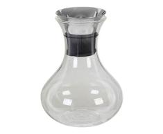 Premier Housewares Vaso de cristal con botella para la tapa / anillo de silicona Airtight de diseño Contemporary redondo Beverage Pitcher Narrow