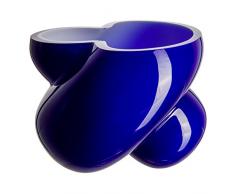 Cristal de Bohemia Energy Florero, Cristal, Azul, 16x16x15 cm
