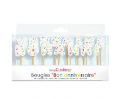 ScrapCooking 5005 Bon cumpleaños Vela parafina, Multicolor 15,00 x 8,50 x 2,50 cm