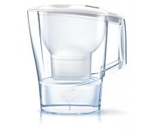 BRITA Marella â Jarra de Agua Filtrada con 1 cartucho MAXTRA+ â Filtro de agua BRITA que reduce la cal y el cloro â Agua filtrada para un sabor excelente â Filtro de agua color blanco