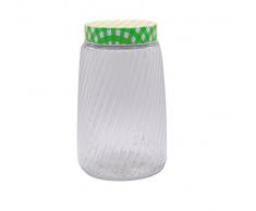 Silicone Gold SG3214 Tarro con Tapa, Cristal, Verde, 28x13x13 cm