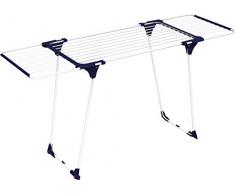 Gimi Aliante TT Tendedero de Suelo Azul, Blanco - Secadora de Ropa (600 mm, 1760 mm, 910 mm, 3,25 kg, 60 cm, 6,5 cm)