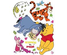 AG Diseño DKS 1086 Disney Winnie The Pooh, Pegatinas de Pared, 30 x 30 cm â 1 Notebook, Papel, Colorful, 30 x 30 cm