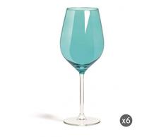 Brunch Time Set Copa de vino tinto 6 Uds. Scratch Azzurro