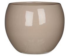 MICA Decorations 1009415 Monet Maceta Cerámica para Indoor, cerámica, beige, cerámica, beige, 15.5 x 15.5 x 13.5 cm