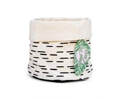 Good Design Works - Cubierta para macetas (18 x 17 x 18 cm), Color Crema