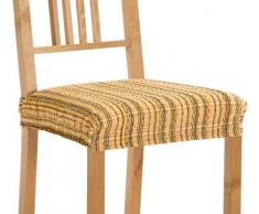 Pack de 2 Fundas de Asiento para silla modelo MEJICO, color DORÃ, medida 40-50 cm ancho.