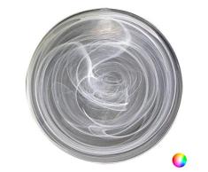 Bigbuy Cooking S2206848 Plato para Postre Alabastro Acapulco, 21 x 2 cm, Color Negro